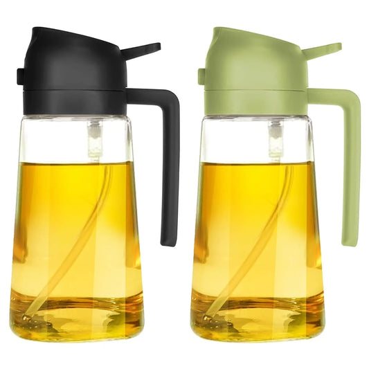 Glass 16Oz Oil & Vinegar Dispensing Bottles, 2-Pack